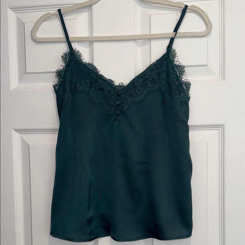 Abercrombie & Fitch Dark Green Lace Cami